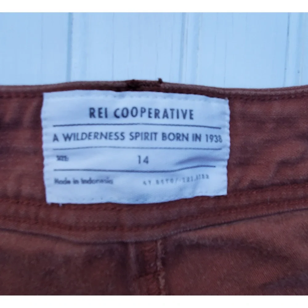 REI Co-op Wallace Lake Jogger Pants Rust Brown Utility Hiking Womens 12 - Picture 9 of 12